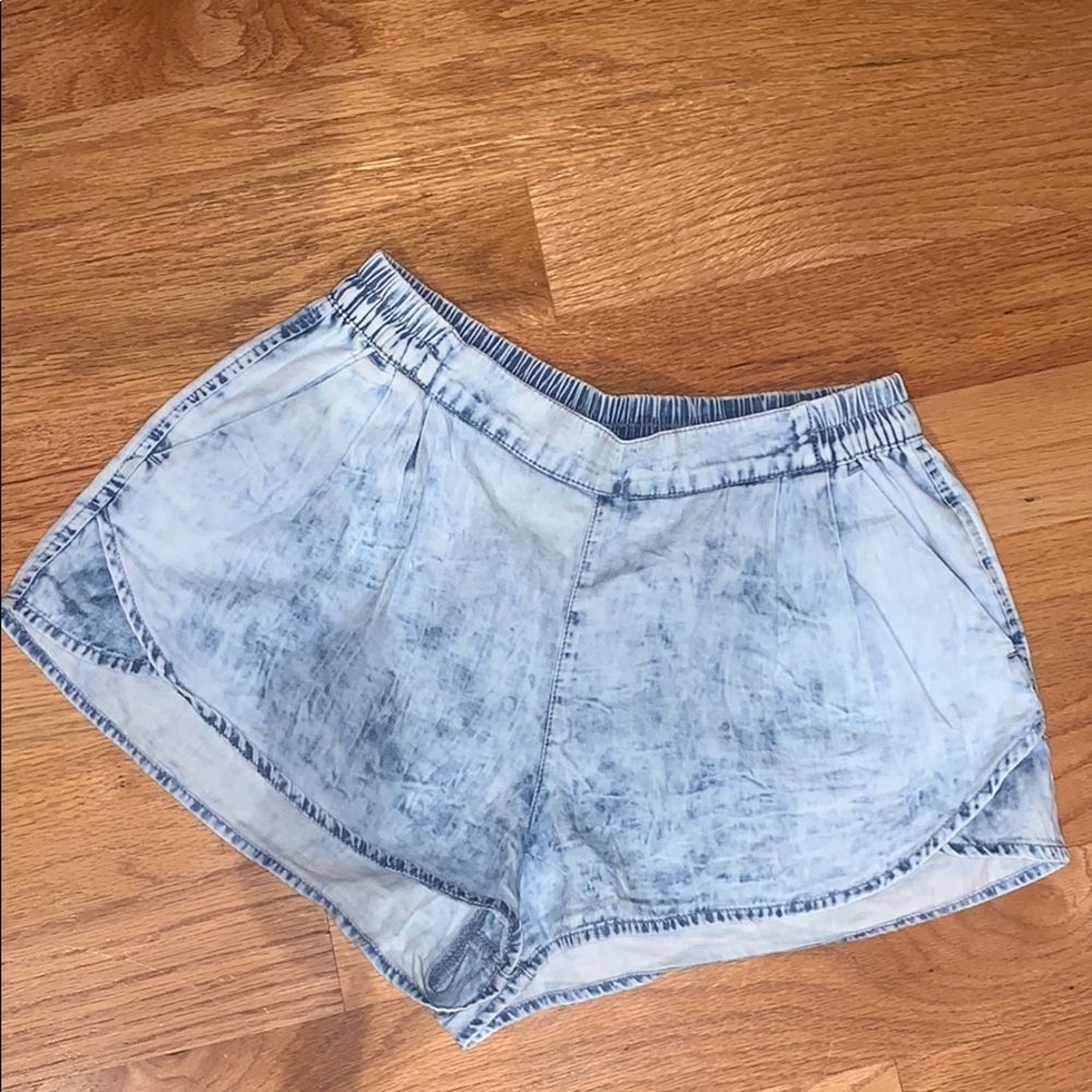 AEO pull-on chambray shorts Size S